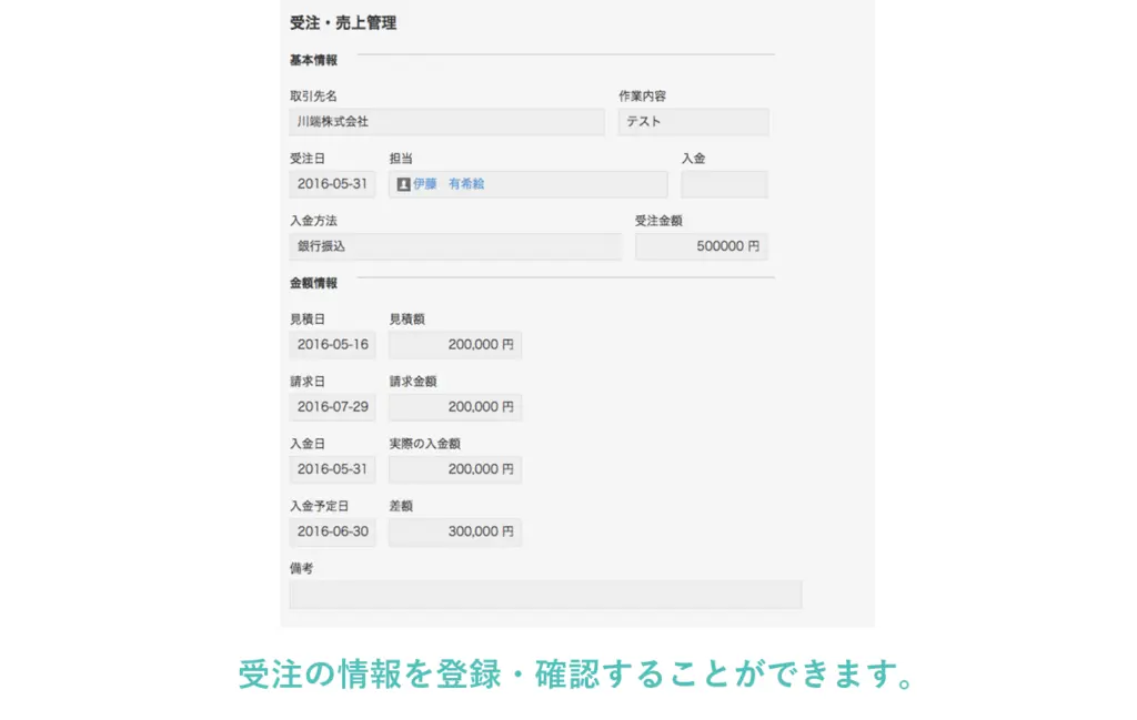 受注・売上管理 – kintone(キントーン)