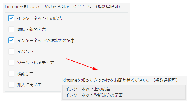 チェックボックスイメージ図