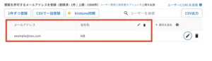 ①会社名が追加されたことを確認